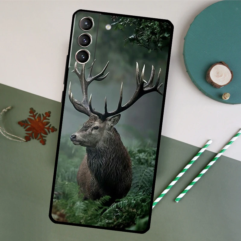 STUNNING DEER Animal Case For Samsung Galaxy S23 S22 Ultra S20 S21 FE S8 S9 S10 Plus Note 10 20 Ultra Back Cover