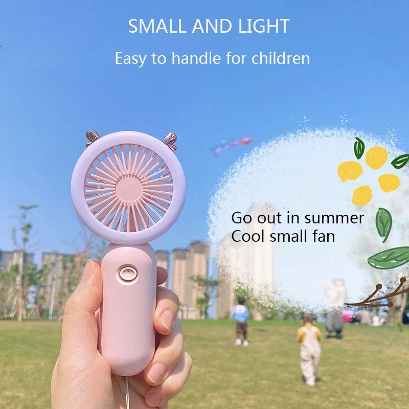 USB Rechargeable Mini Portable Fan - Travel & Shopping Hand Fan - Strong Wind Pocket Air Cooler Air cooler portable Desktop fan