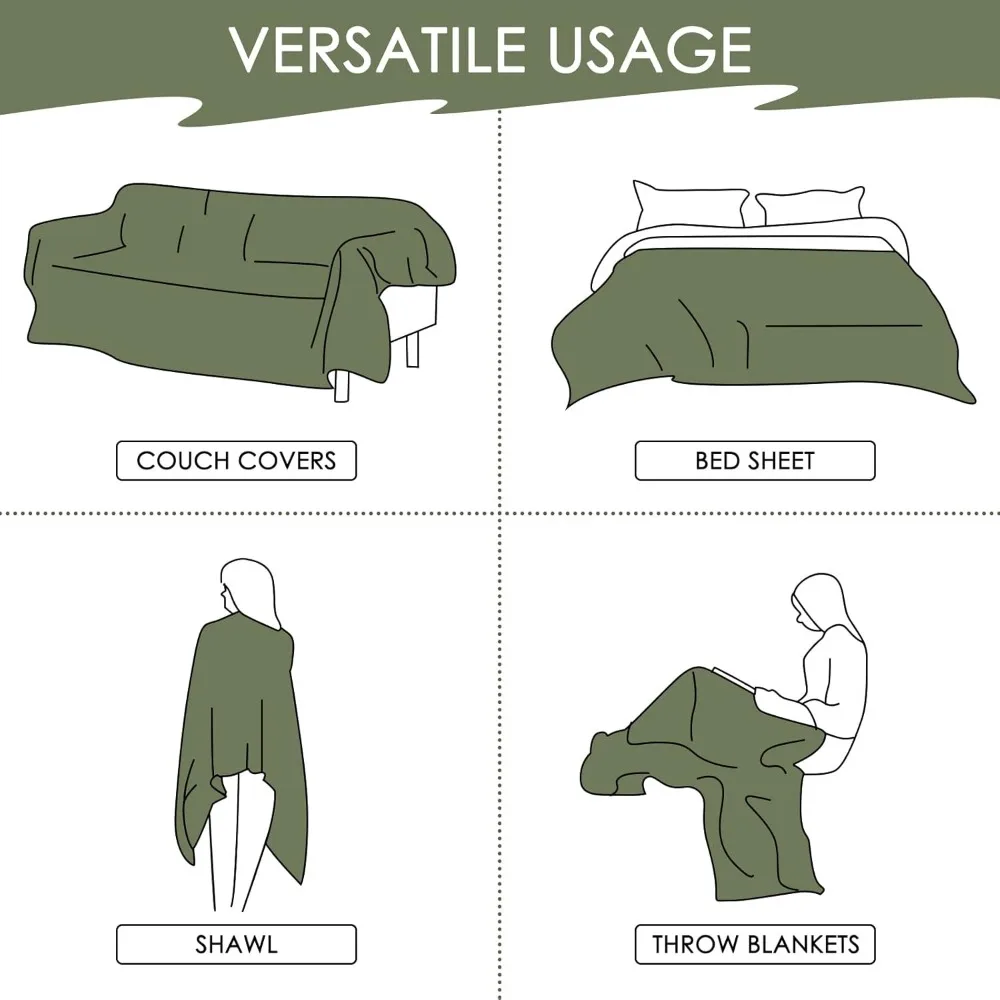 غطاء رمي أريكة بوهيمي قابل للعكس - بطانية أريكة ناعمة كبيرة الحجم للحيوانات الأليفة والأطفال، منشفة مزخرفة #6