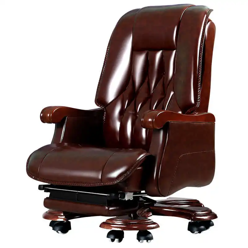 Computer Support Office Chair Leather Italian Nordic Designer Office Chair Arm Massage Swivel Sillas De Oficina Furniture