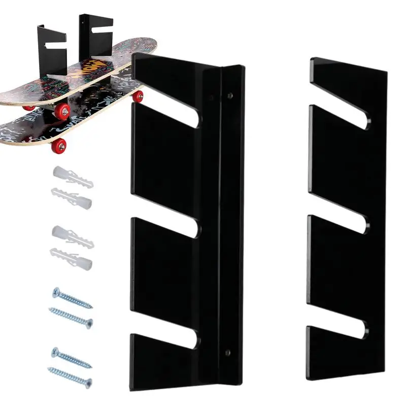 Acrylic Skateboard Holder Home Gym Organize Holder Wall Mounted Water Ski Rack 3-Tiers Home Organize Holder For Garage Shop Home