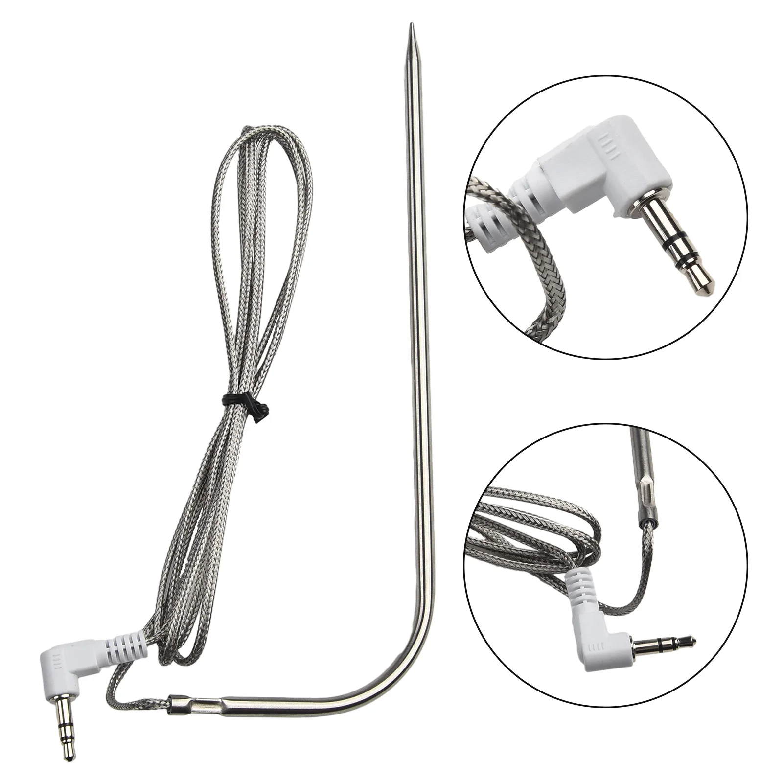 For TRAEGER Grills/Digital Thermostats Meat Probe Sensor Replacement Excellent Performance Stainless Steel and Brass Material