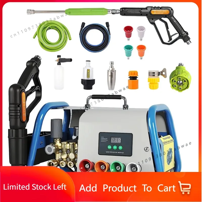Wall Mount Permanent Magnet Pressure Washer High Pressure Cleaner for Home Use Car Washer 8L/min 150 bar