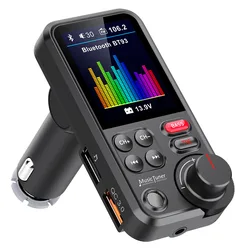 FM Transmitter Car MP3 Player USB Flash Drive Lossless HIFI High And Low Frequency Equalizer Music Car Bluetooth