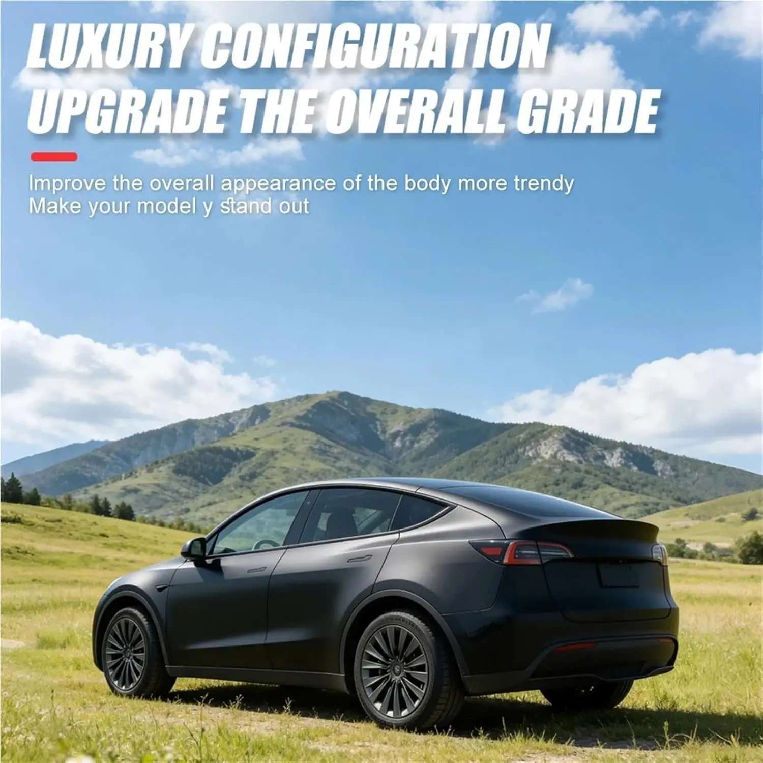 2020-2024 Für Tesla Model Y 19-Zoll-Radnabenkappen-Ersatz 4 Stück Radnabenkappen Rechts & Links Vollständige Felgenabdeckung Zubehör – Detail 5