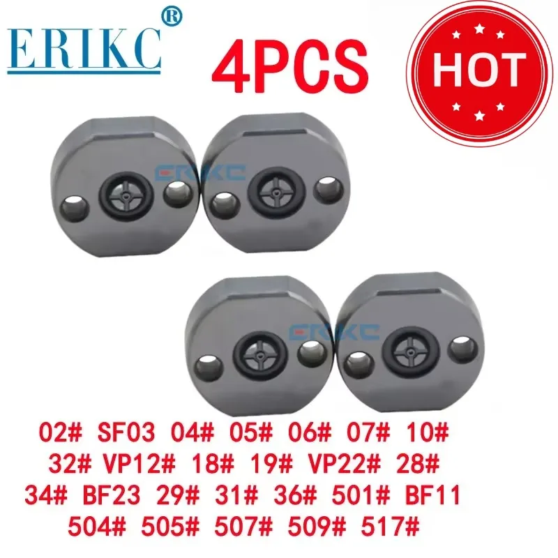 

4PC Nozzle Injector Control Valve Plate 02# 04# 05# 06# 07# 10# 18# 19# 29# CR Valve Orifice Plate 31# 32# 36#