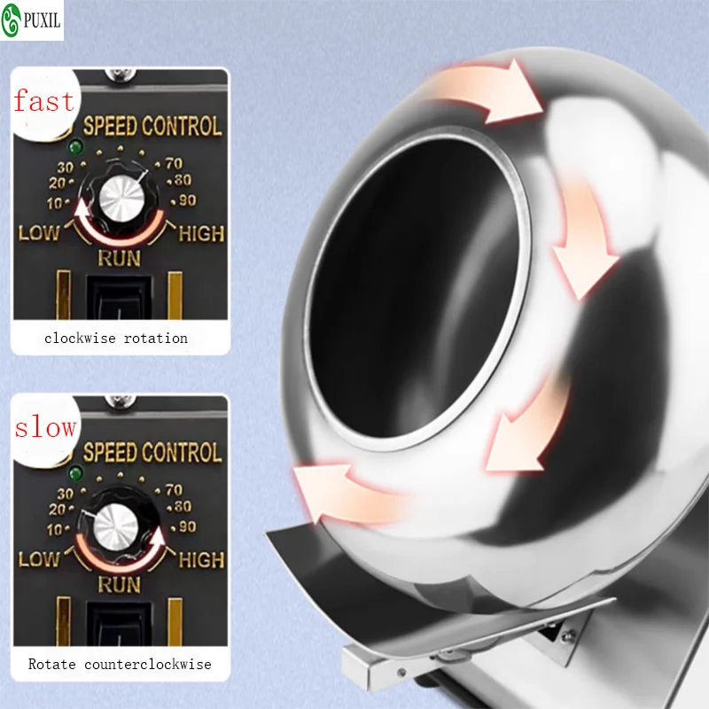 Traditional Chinese Medicine Coating Machine Pill Polishing Peanut Chocolate Candy Coating Machine Rolling Machine byReprendre d