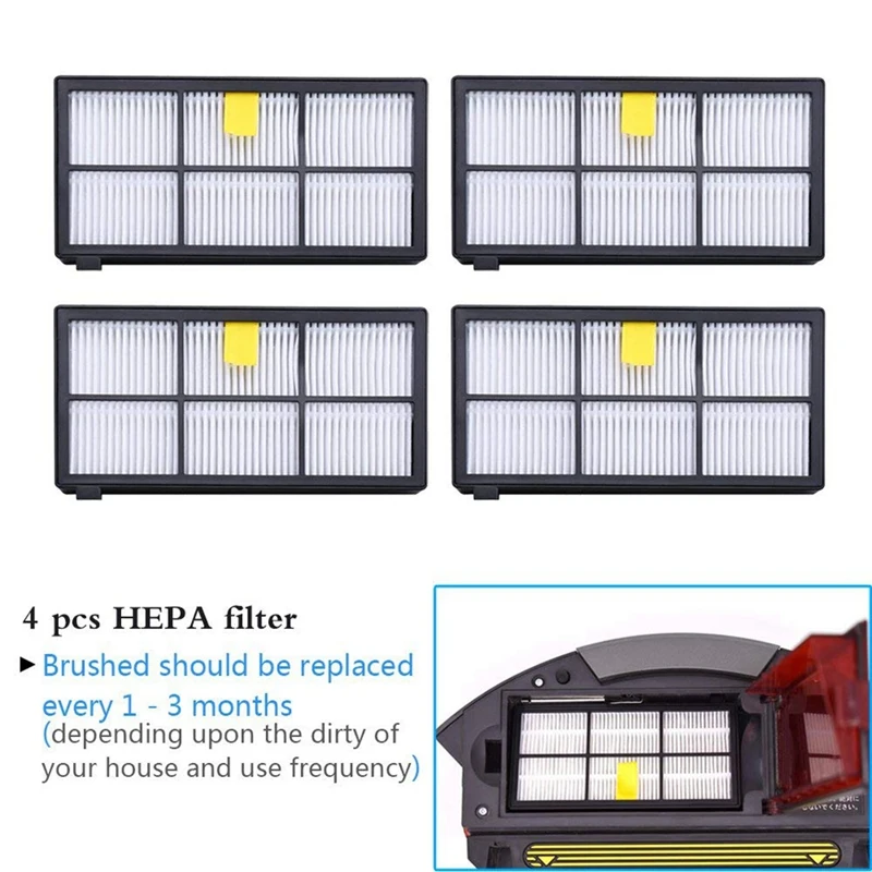 For iRobot Roomba Parts Kit Series 800 860 865 866 870 871 880 885 886 890 900 960 966 980 Main Side Brush Hepa Filter Dust Bag