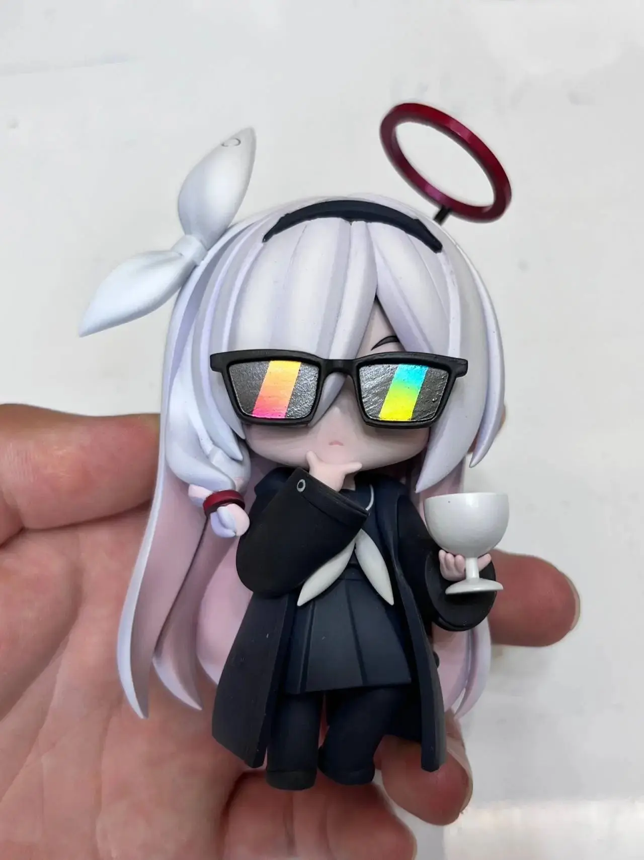 Blauw Archief De Animatie Q versie Figuur A.R.O.N.A Anime Periferie Kawaii Auto Decoratie Model Speelgoed Pop Kerstcadeaus