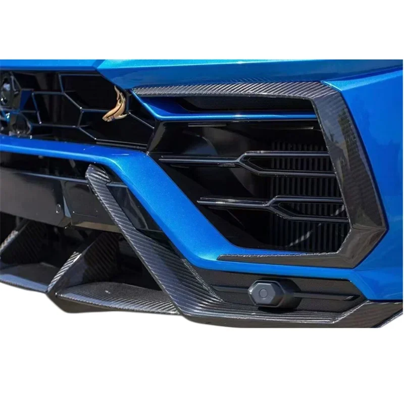 Real Carbon Fiber Front Lip Rear Bumper Lip Side Skirts Wind Knife Engine Hood For Lamborghini URUS Body Kit