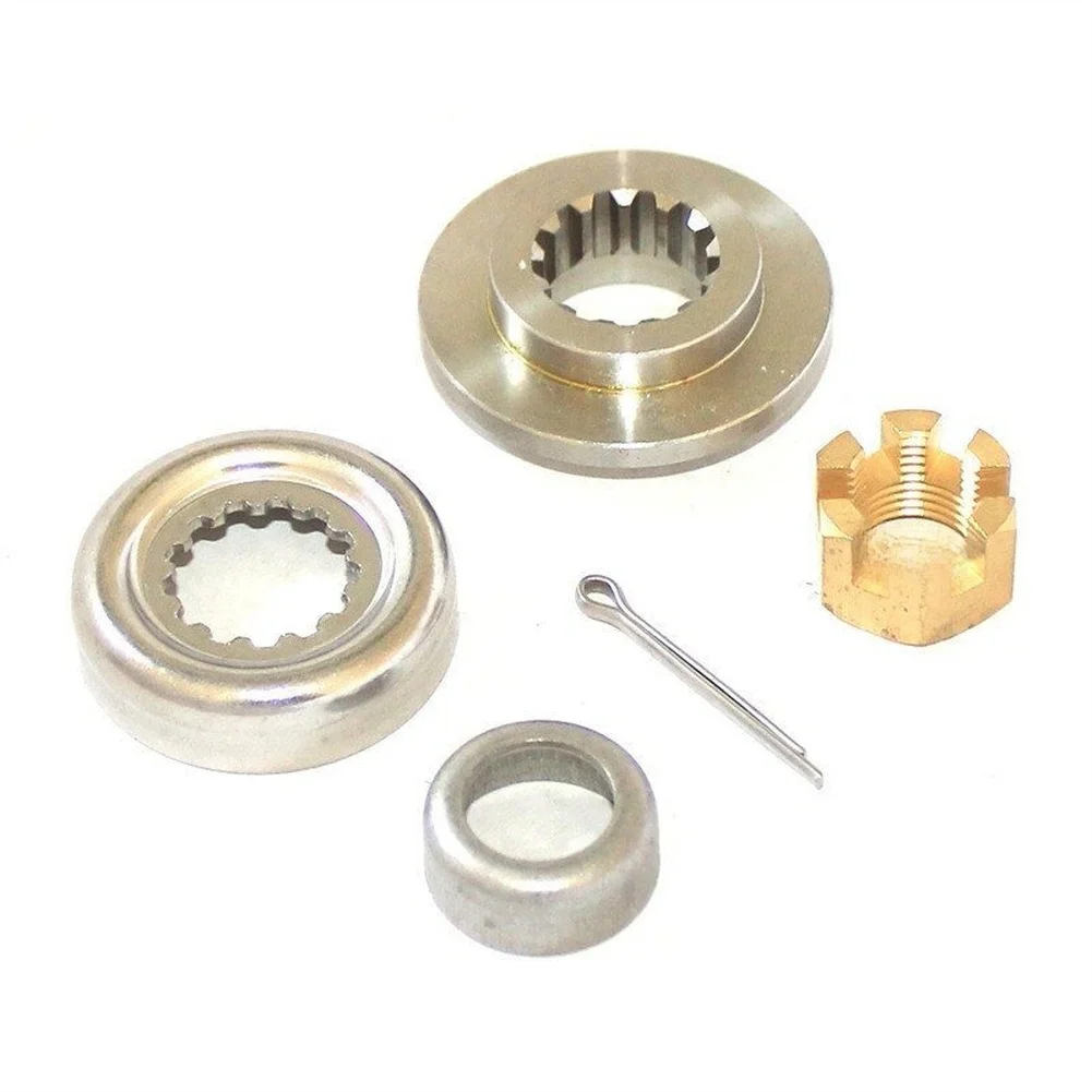 For 30-60HP Outboard Motors Propeller Lock Nut Set Outboard Propeller Nut Kit For Propeller Replacement Silver