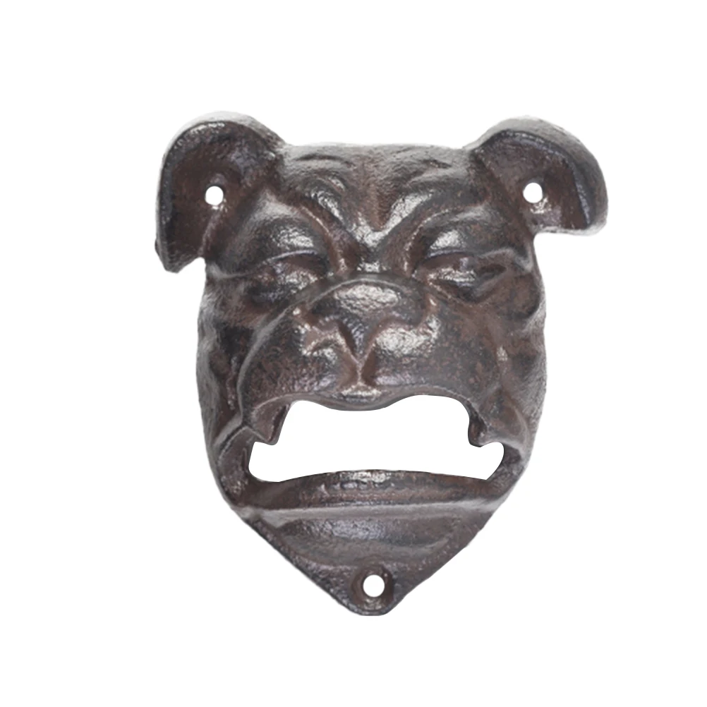 

1pc Dog Head Shape Bottle Opener Iron Beer Lid Remover Favor Wedding Birthday Christmas Gift Compact Cast