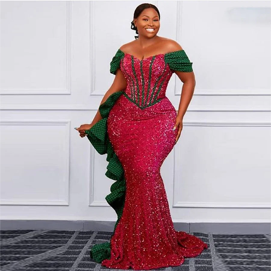 Sequined Red And Gr…