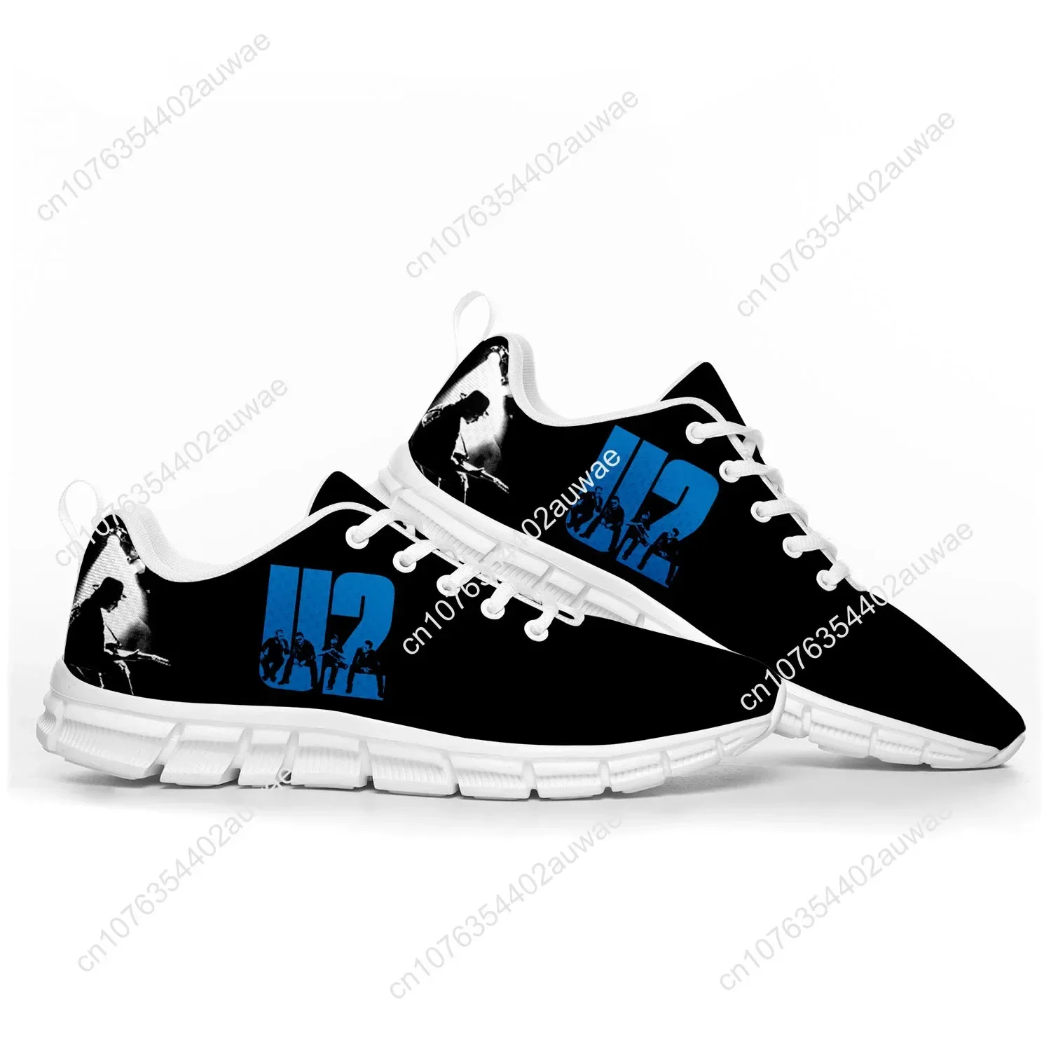 Unisex U2 Rock Band Sneakers, punk calçados esportivos, homens, mulheres, adolescentes, crianças, crianças, casual, personalizado, alta qualidade, casal, moda