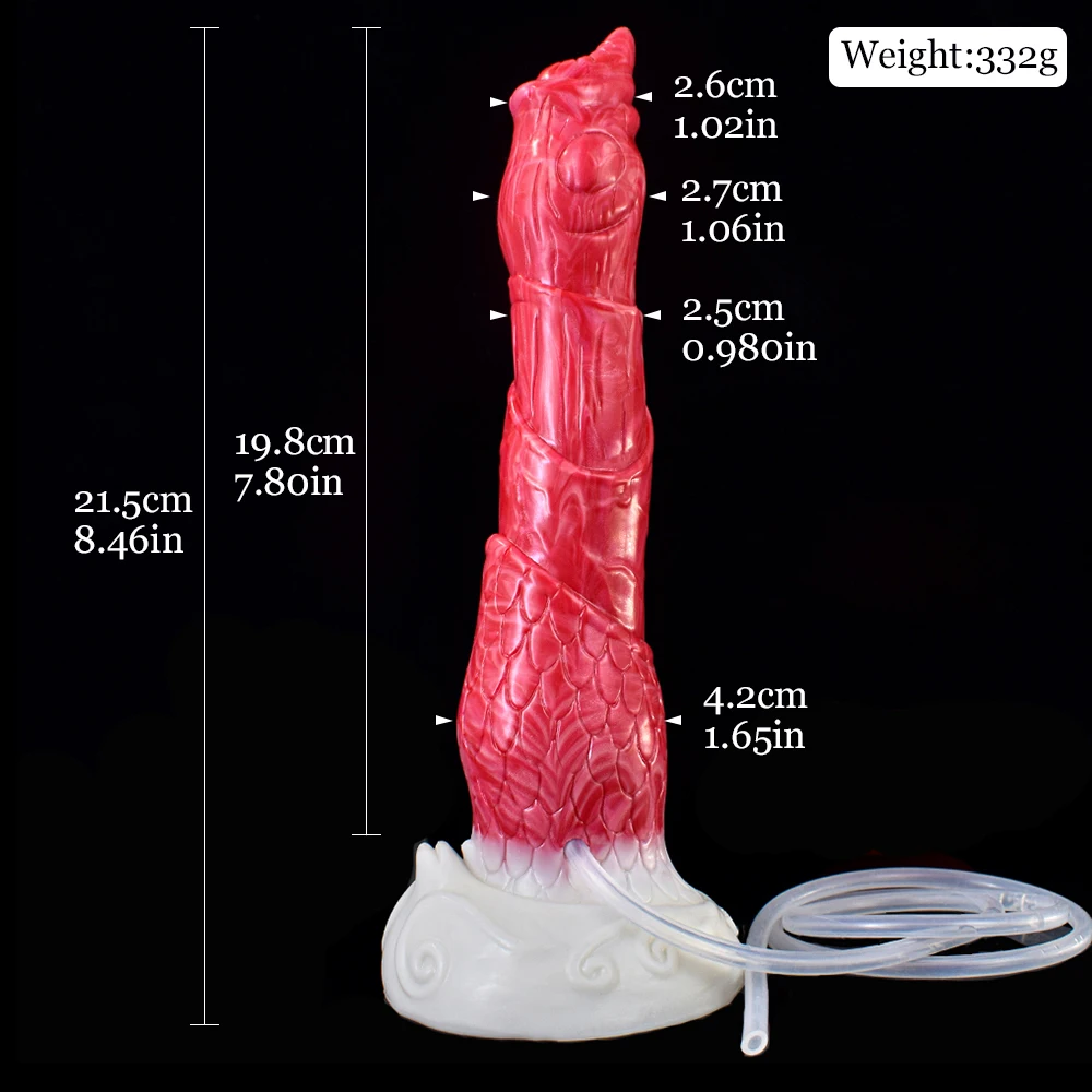 NNSX 8 Inch Beast Dildo with Strong Suction Cup Multi Layers Bloody Flesh Color G-spot Orgasm Long Penis Adult Sex Toy For Woman