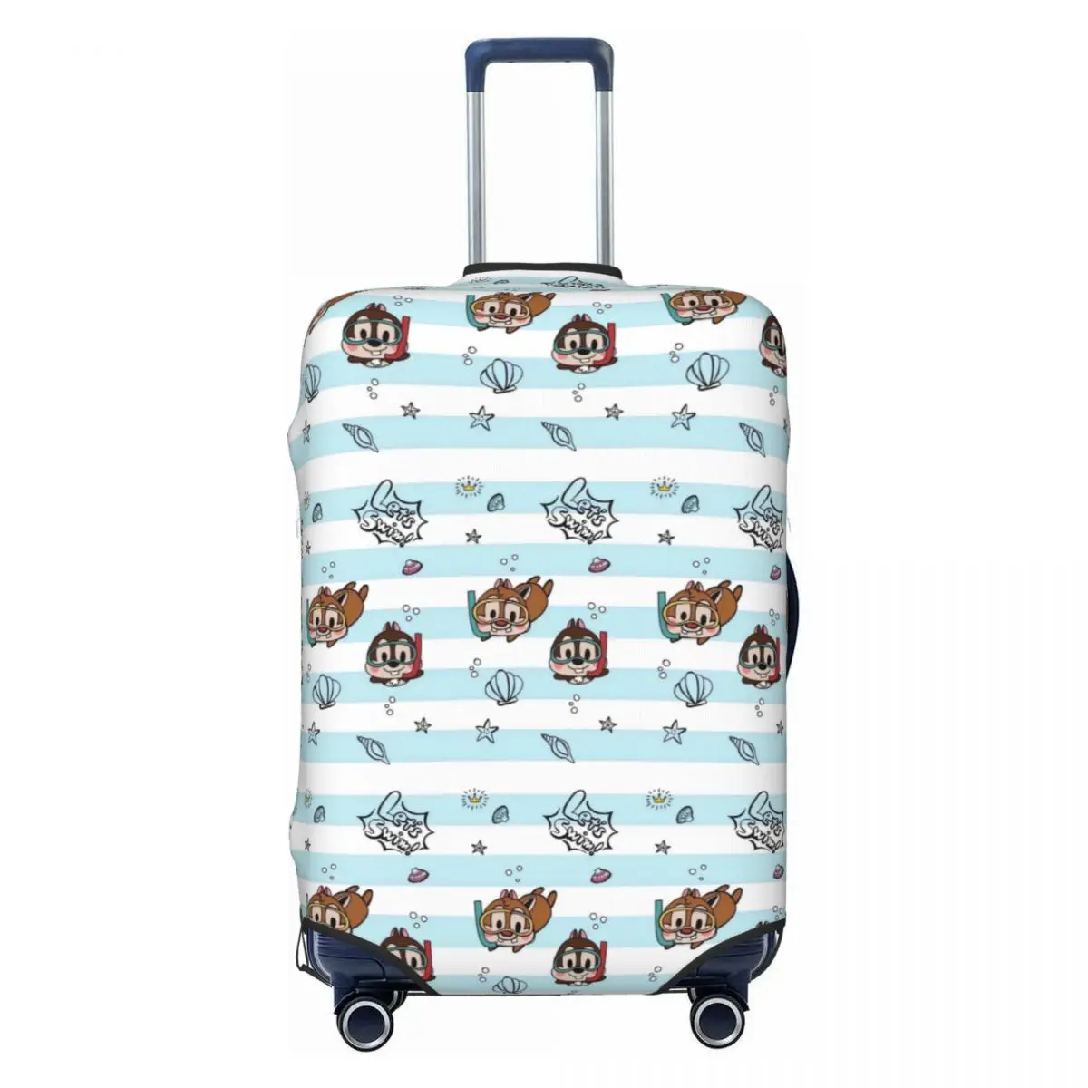 

Custom Funny Cartoon Chip And Dale Luggage Cover Protector Fashion Travel Suitcase Covers for 18-32 Inch
