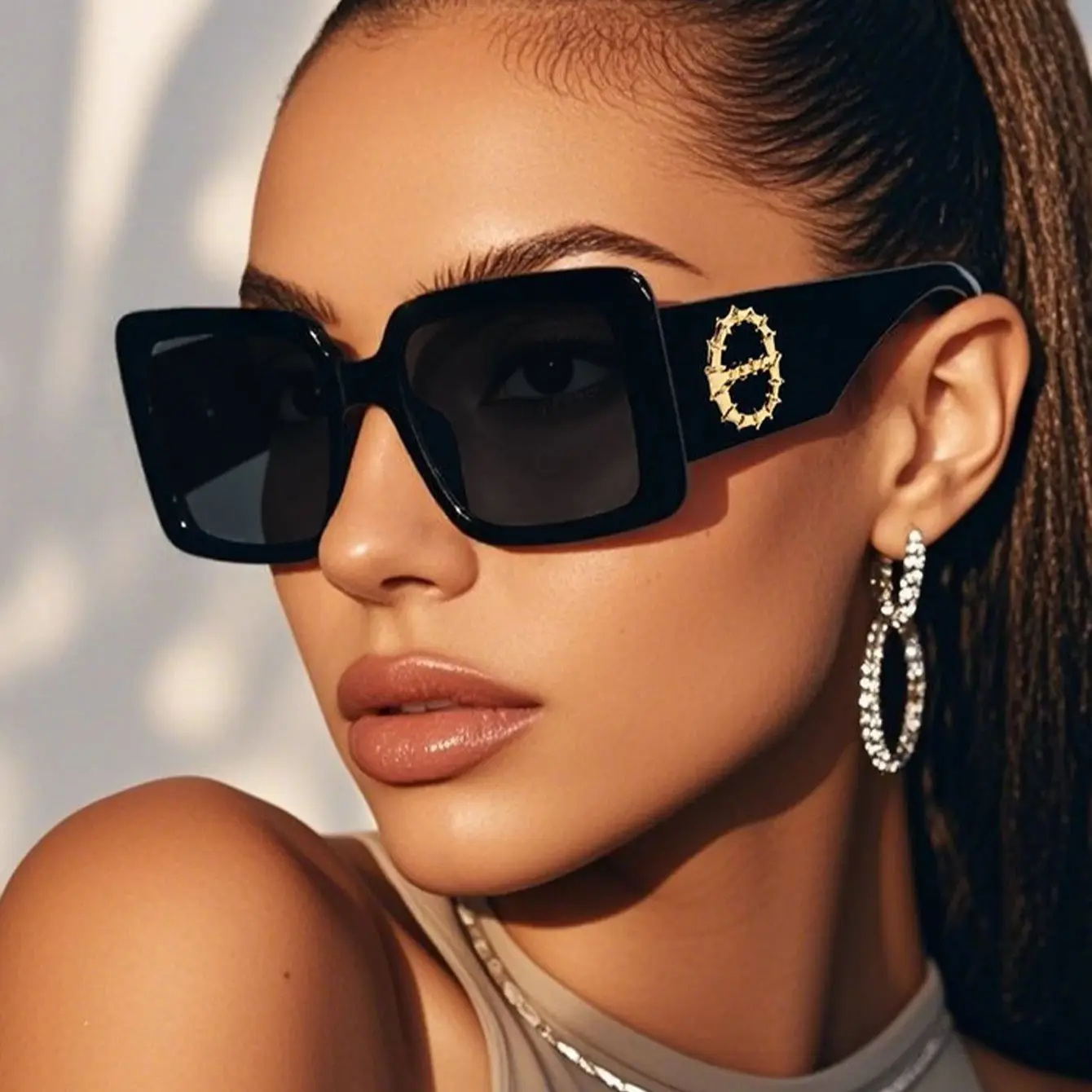 AliExpress Julyrays Cycling 2pcs Brand Square Sunglasses For Women Men Brand Design Luxury Sun Glasses Classic Vintage Female Shades Eyewear UV400