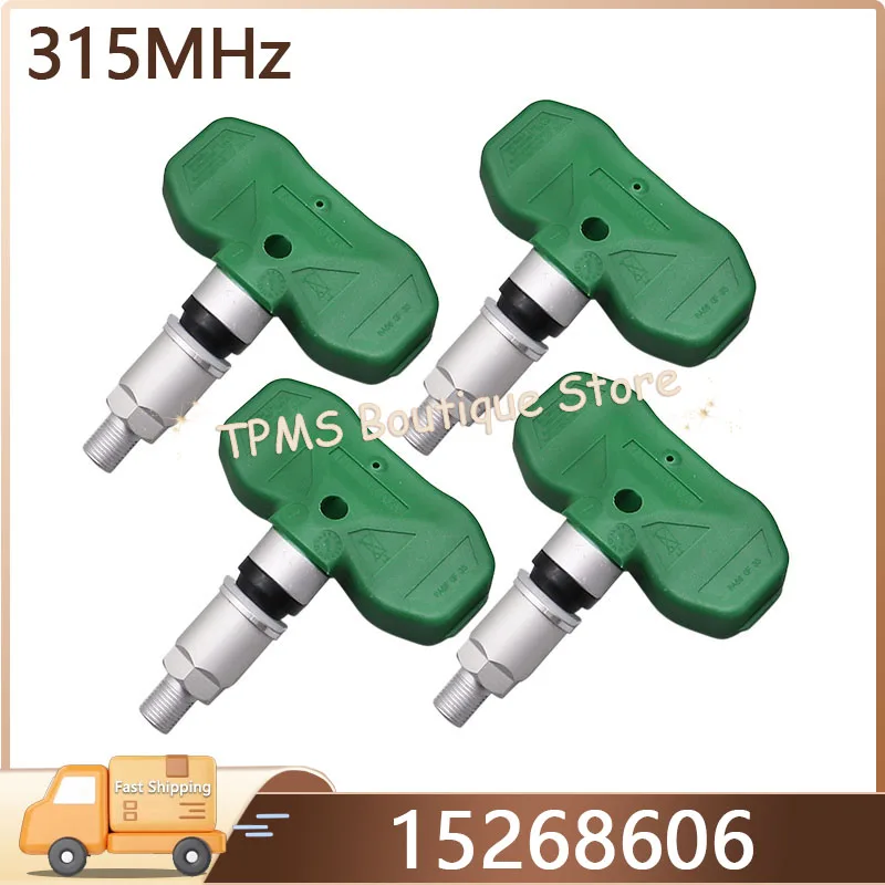

4pcs/Lot 315MHz 15268606 TPMS Sensor Tire Pressure Monitor System For Buick LaCrosse Cadillac CTS DTS Chevrolet Caprice Pontiac