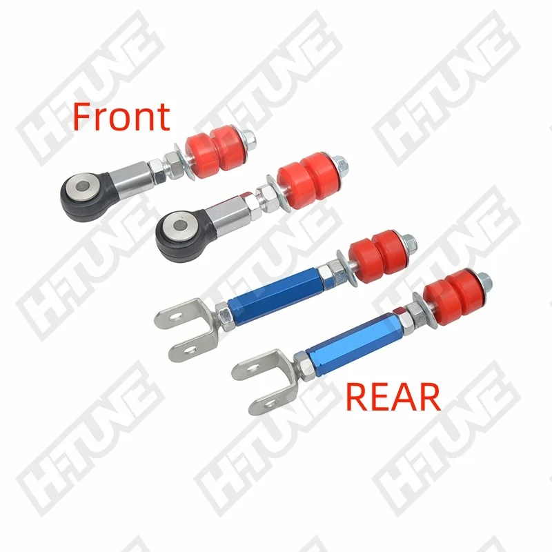 Front & Rear Adjustable Extended Sway Bar End Links For Land Cruiser 100