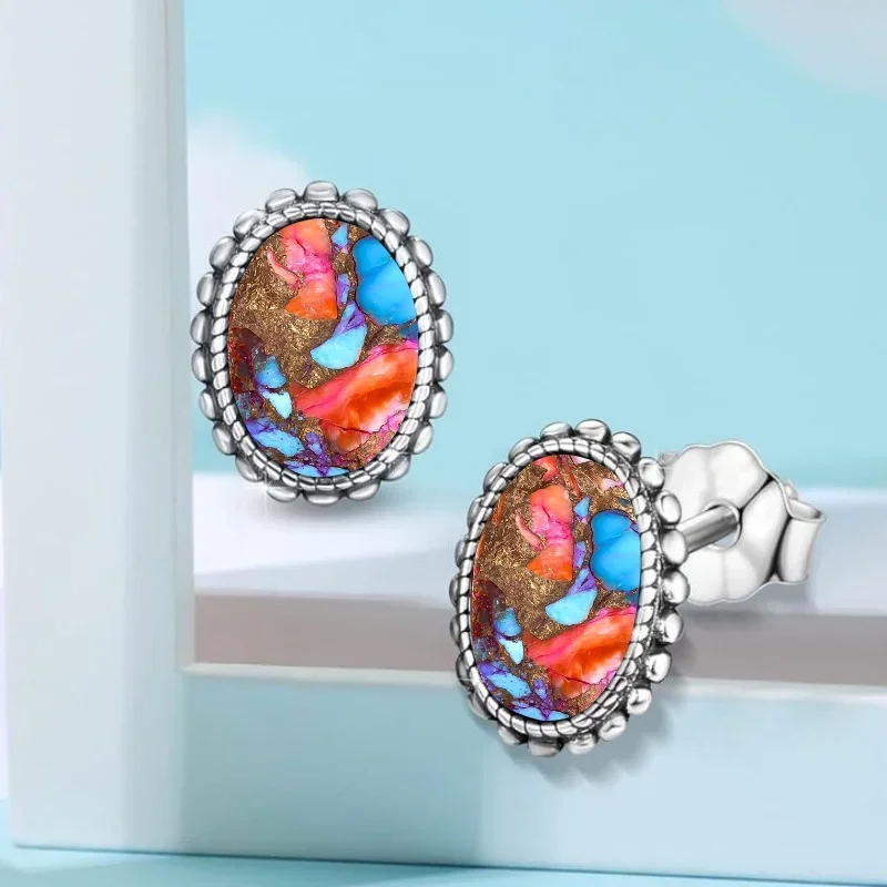 2pcs Fashionable and Exquisite Retro Bohemian Style Rotundity Earrings for Women Men Birthday Anniversary Gift Party Jewelry Lux