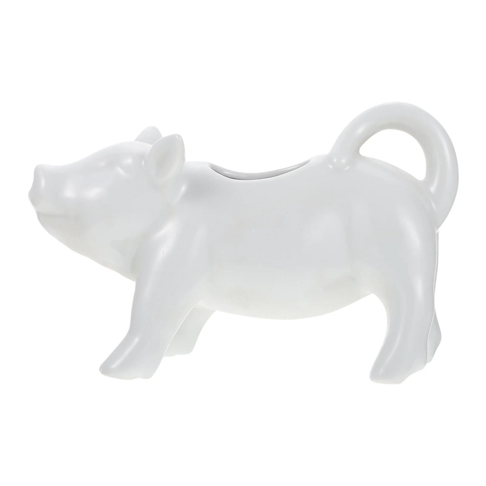

Pig Shaped Ceramic Milk Cup Heat Resistant Glossy Finish Easy to Clean for Coffee Milk Frothing Cafe Kitchen Supply