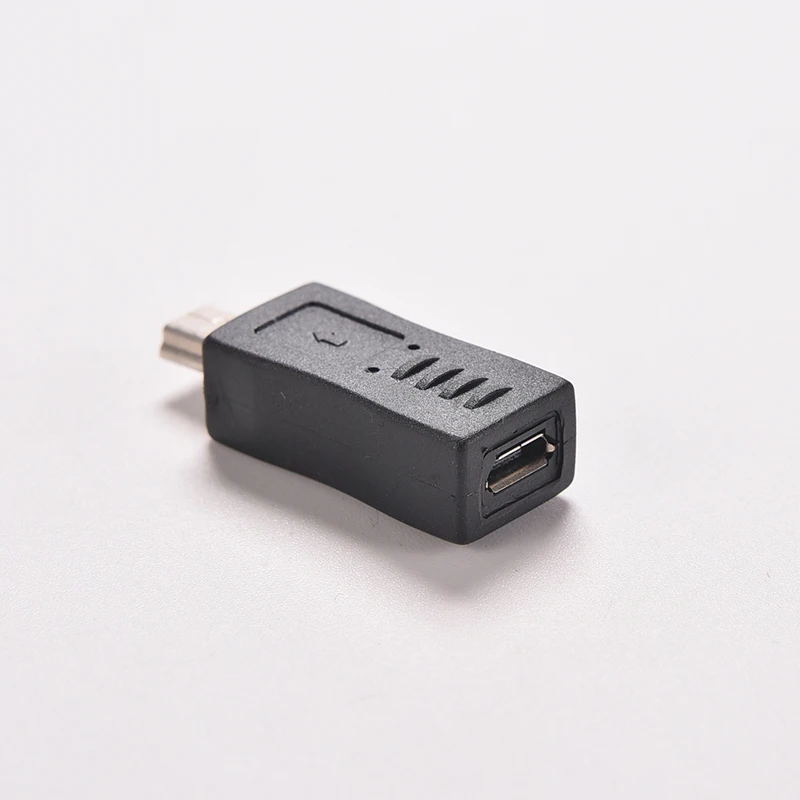 Micro USB żeńskie na Mini USB męskie złącze Adapter konwertera do telefonów komórkowych MP3