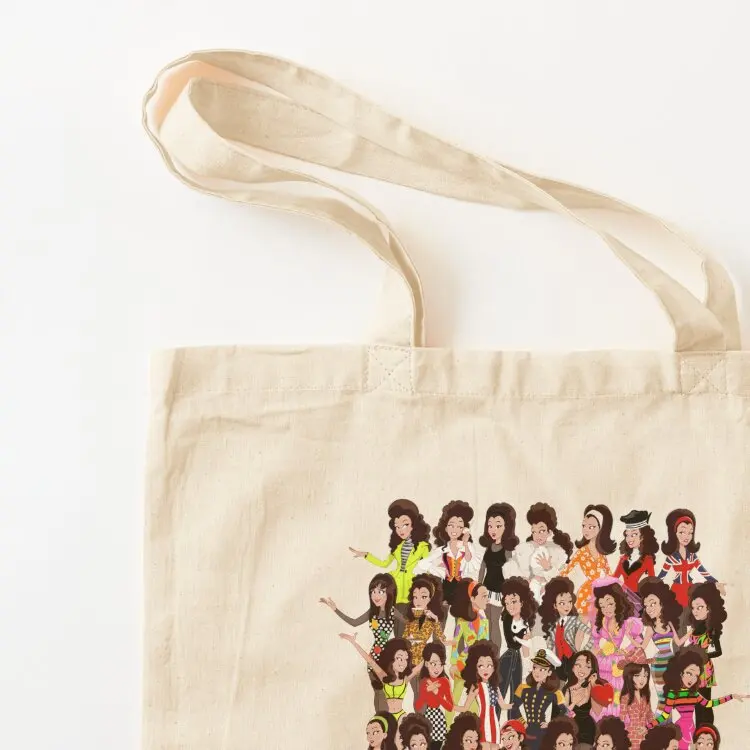 Fran Fine Mega Outfit Collage Tote Bag Handbags tote bags aesthetic hand bags tote bag screen