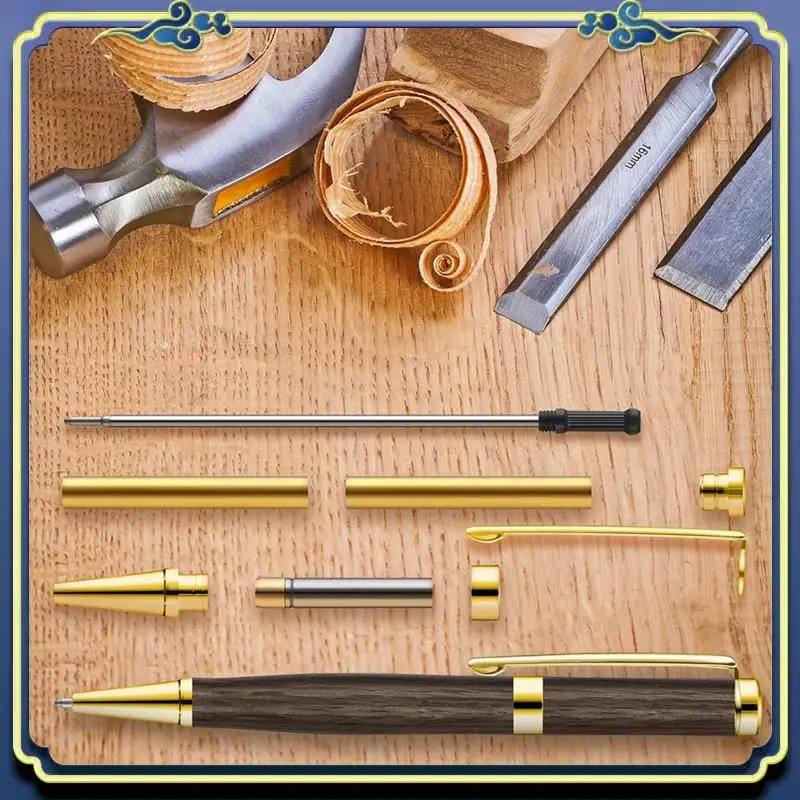 

Latest Wood Turner's 7Mm Slim Pen Sets With Refill Lathe Accessories For Office & DIY Projects, 10Pcs