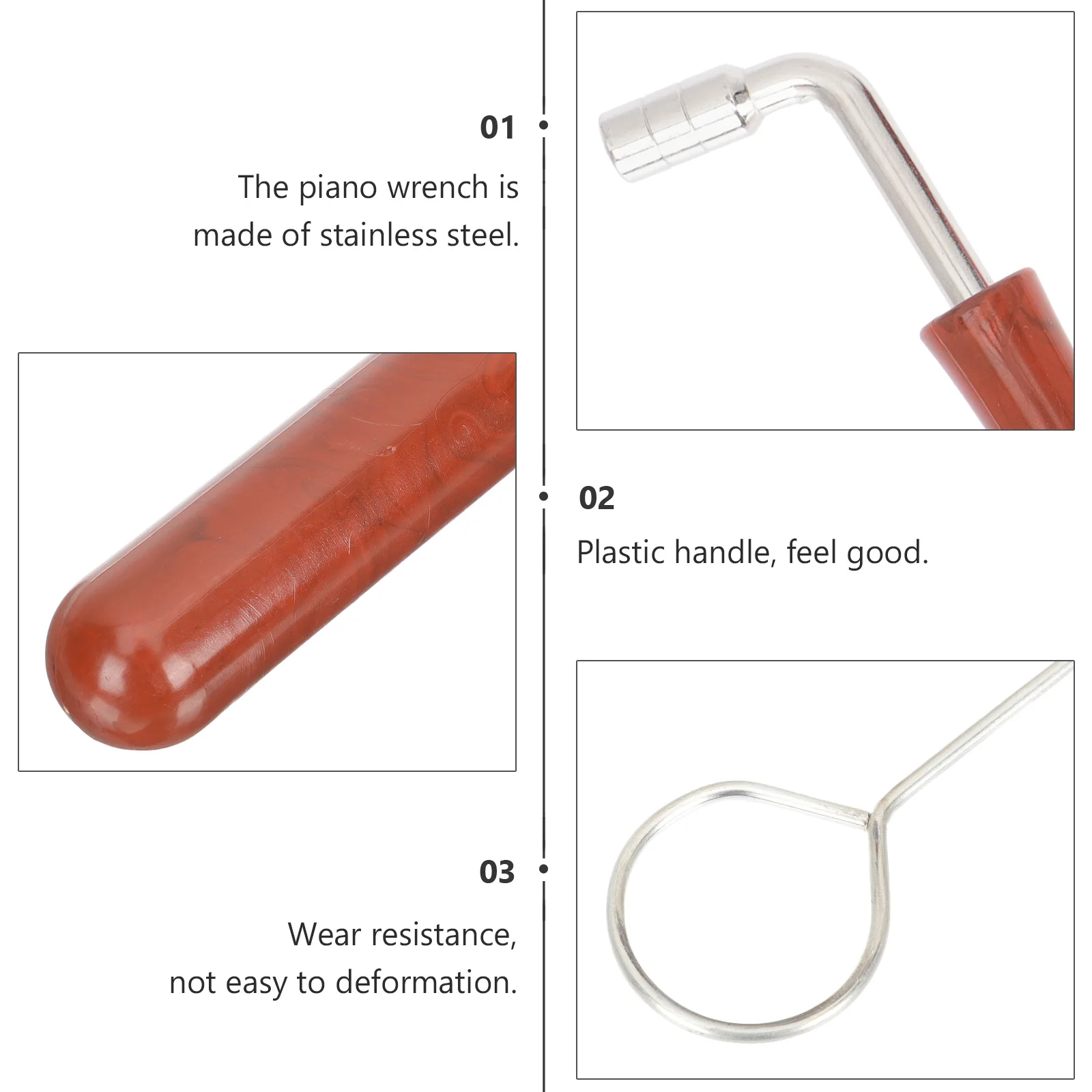 

Piano Tuning Tool Wrench Musical Instrument Accessory Repair Accessories Creative Mutes Repairing Fork Child