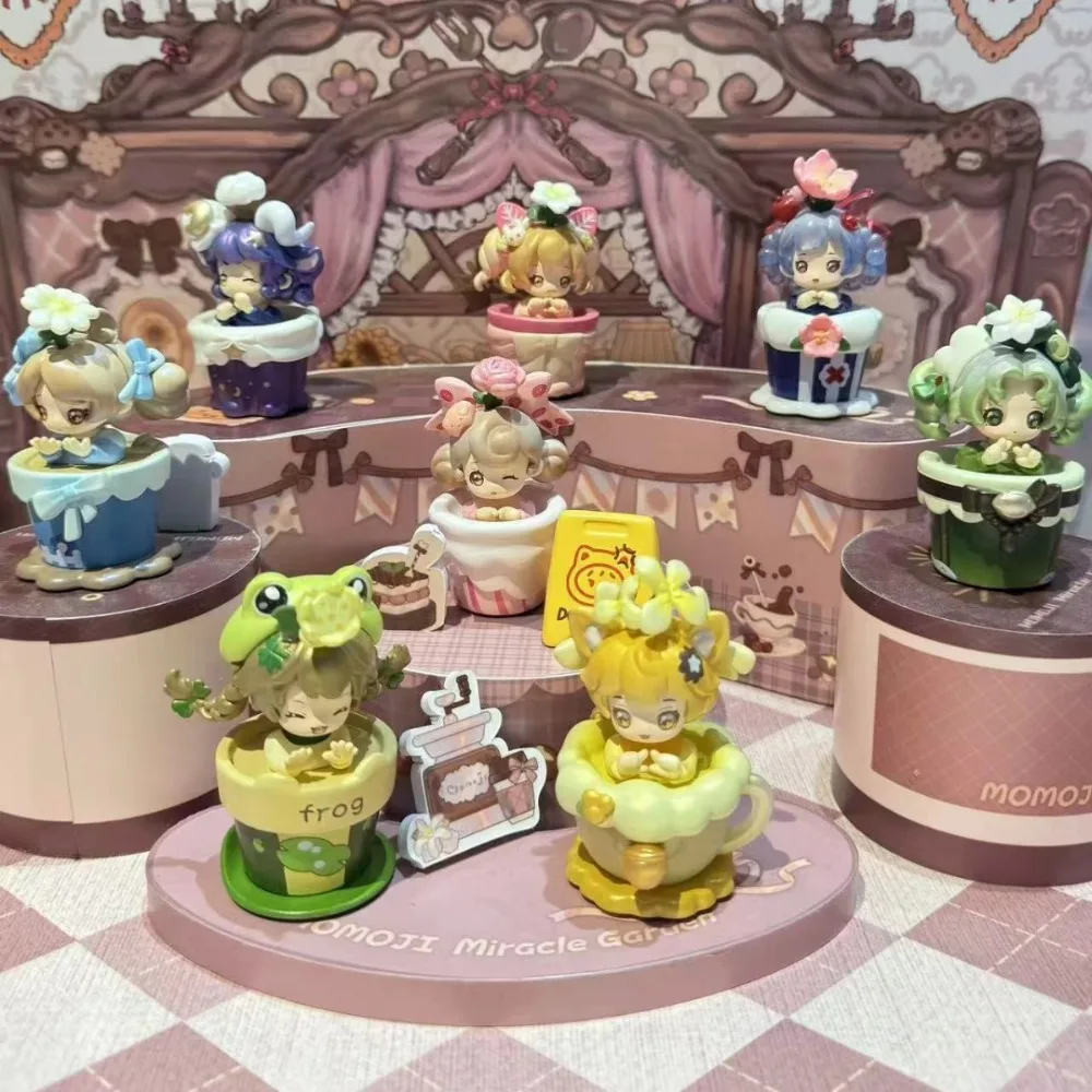 الحلو إميلي مومو معجزة حديقة سلسلة صندوق أعمى لطيف مومو صندوق غامض تحصيل اللعب نموذج حلية الأطفال مفاجأة هدية