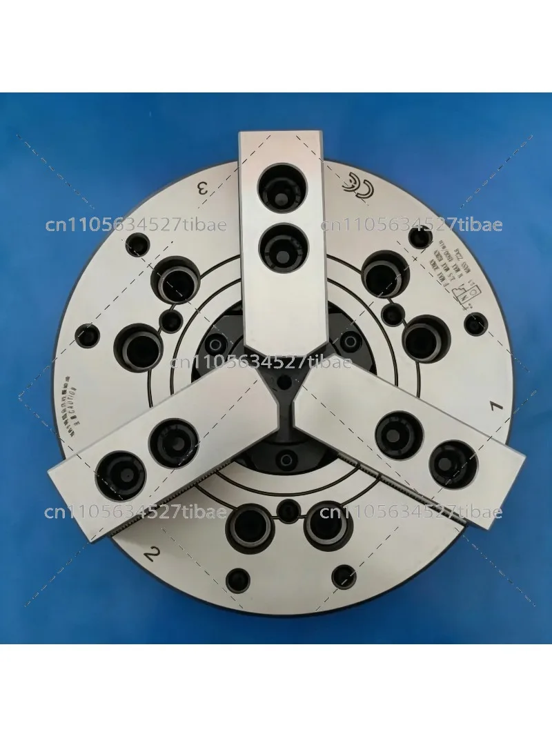 8 Inch Hollow 3 Jaw Hydraulic Power Chuck, Oil Pressure CNC Lathe Chuck