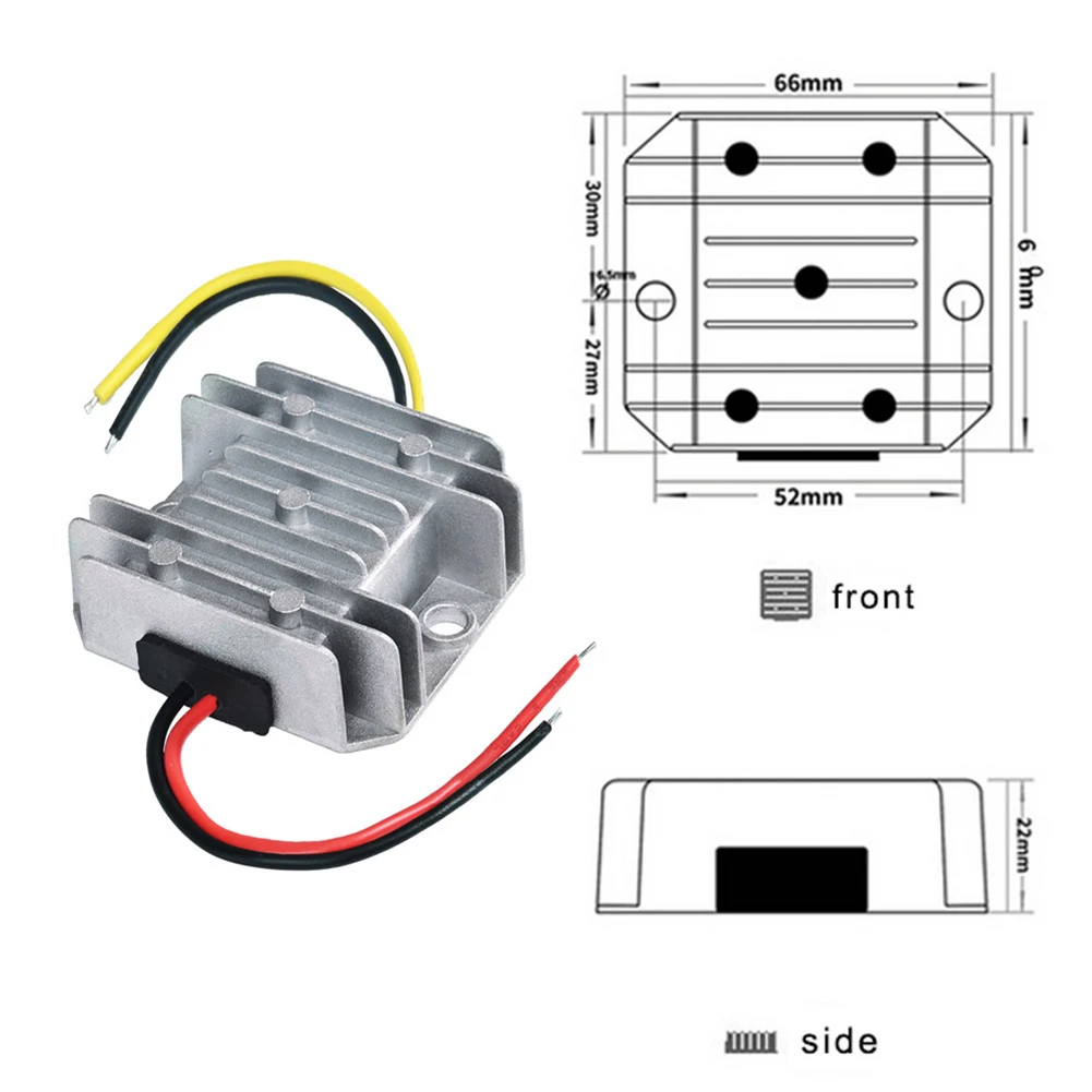 17-72V To 12V DC-DC Step-Down Converter Power Adapter Aluminum Shell 12V 5A 60W Power Converter Step-down Module Transformer
