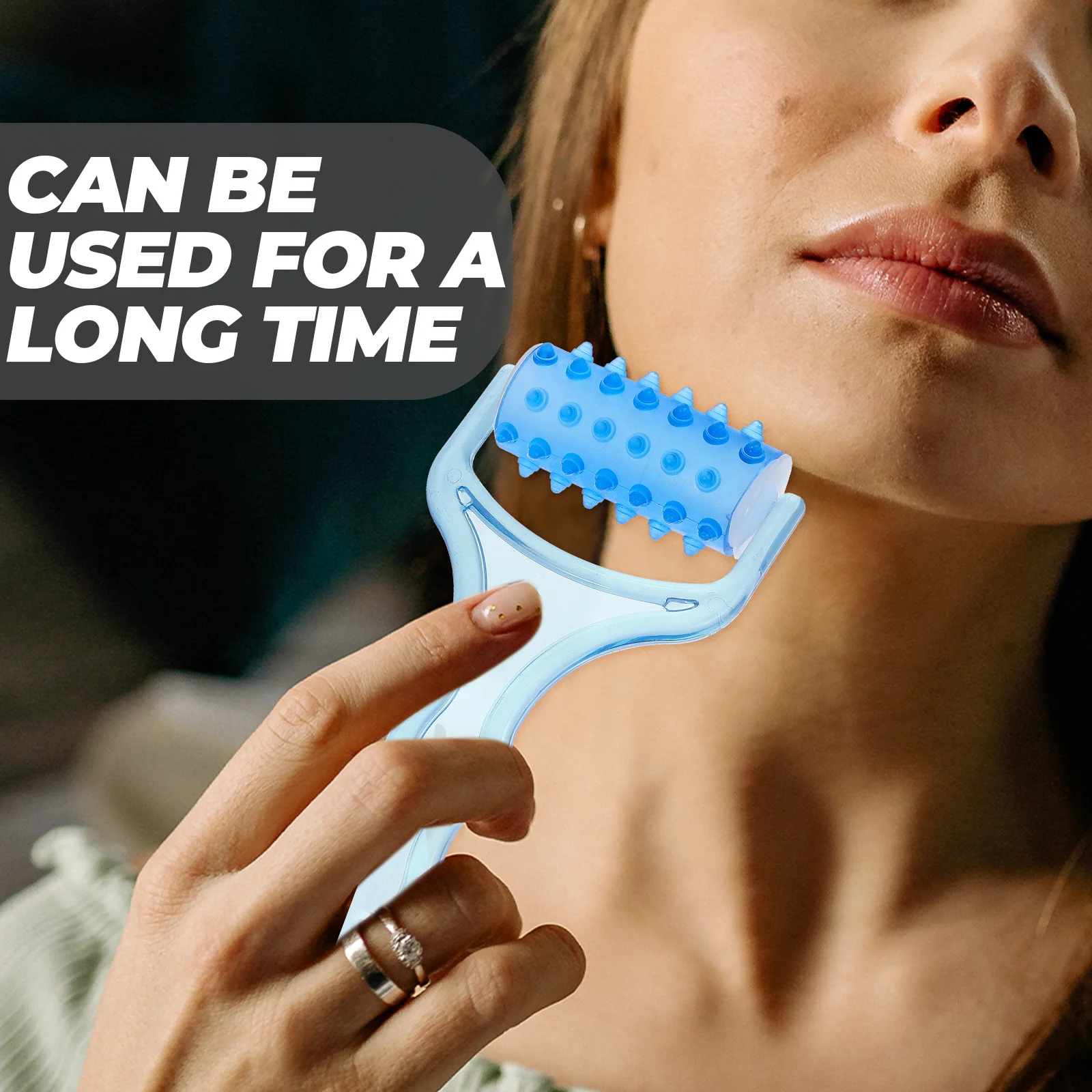 

Portable Plastic Massager Roller with Unique Spike Design for Muscle Relaxation Improved Circulation Handheld Therapy Tool