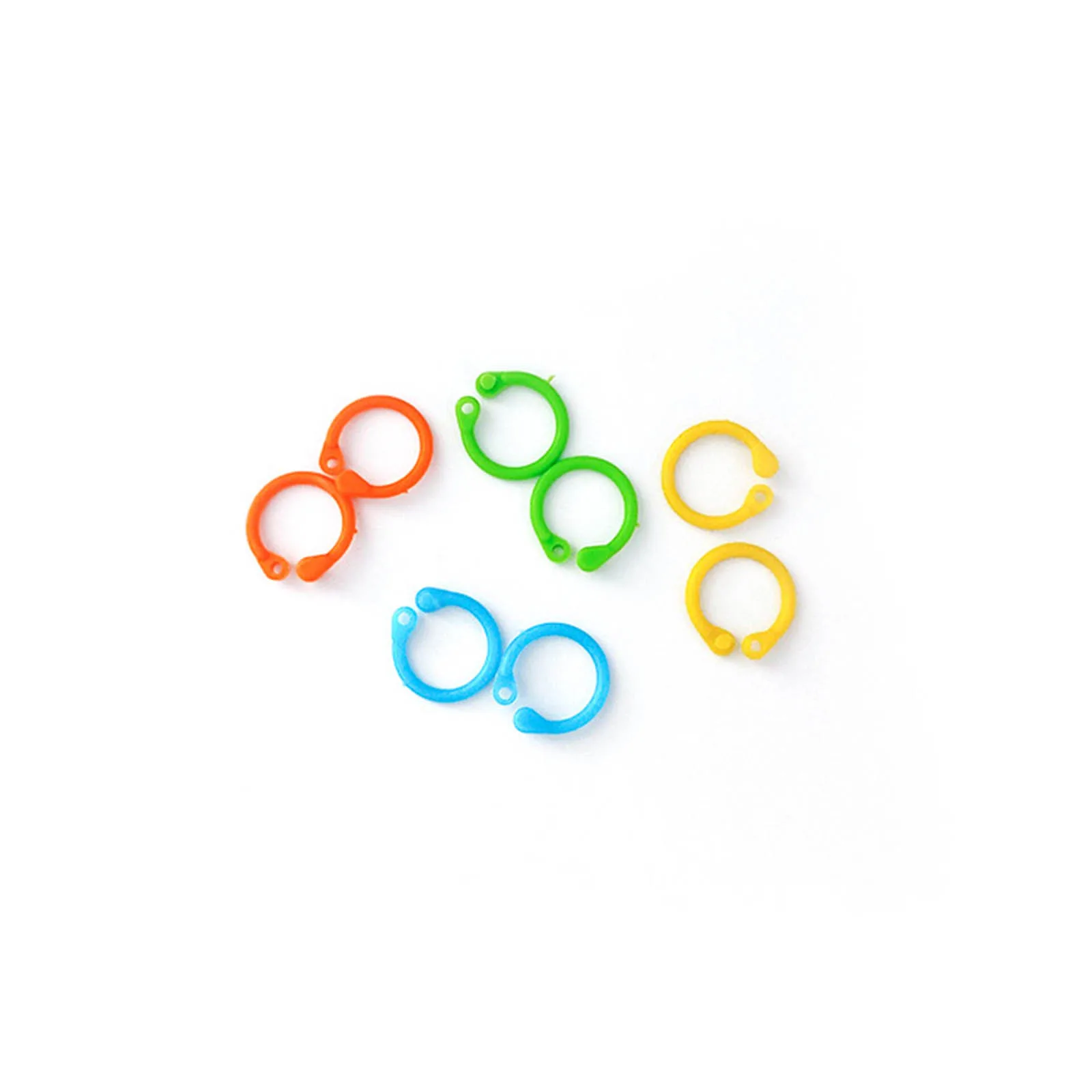 50/100PCs Stitch Markers Circle Rings Crochet Locking Stitch Needle Clip Round Knitting Marker DIY Weaving Tools 17mmx10mm