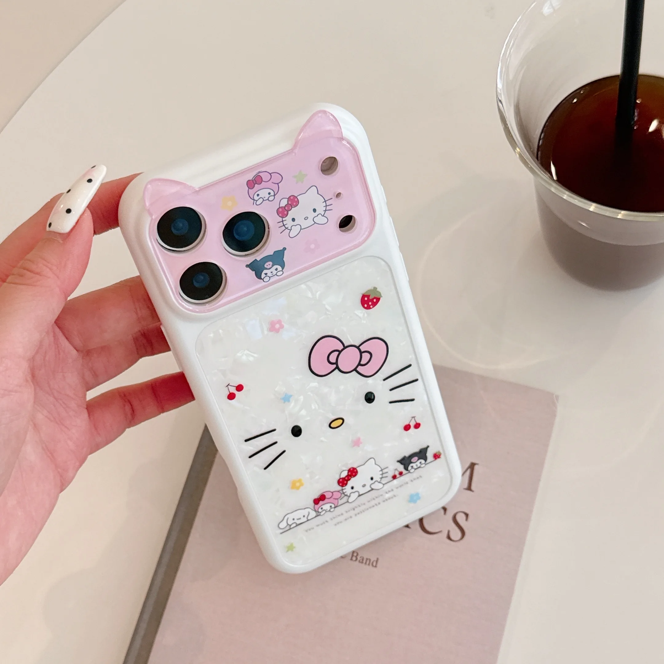 Cute Cartoon Y2K Hello Kitty Mobile Phone Case for IPhone 17 Pro Max 17 Pro 16 Pro Max 17 16 15 Pro Max Phone Case view 3