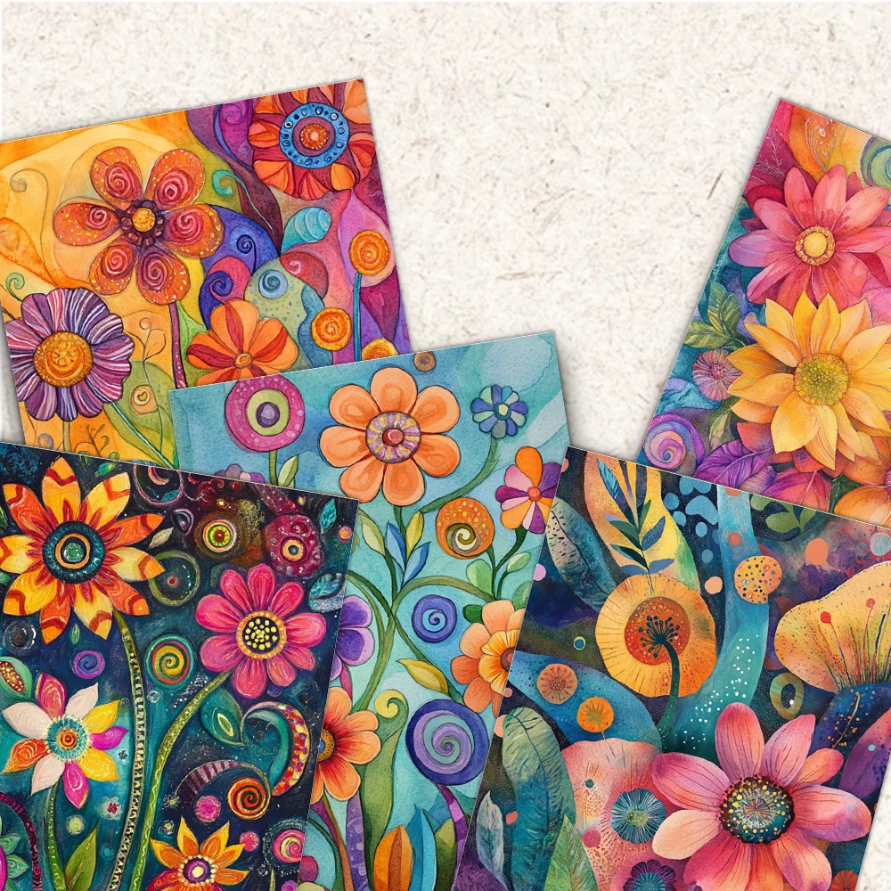 

32pcs, colorful floral postcards, decoration/greeting cards/postcards, high-precision printing, collectible and mailable