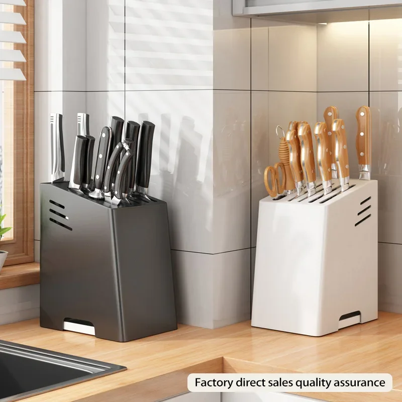 Kitchen AccessoriesKitchen Countertop Storage Box Gadget Multifunctional Household Knife Stand Square Kitchen Knife Holder