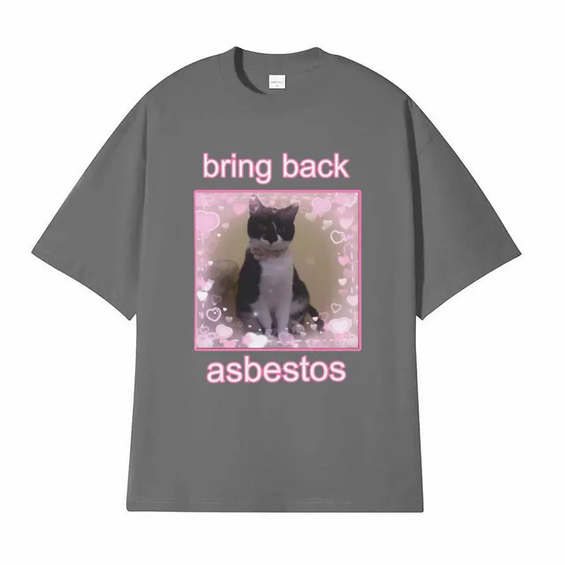 تي شيرت برسومات ، ملابس عتيقة ، قطن ، قطة لطيفة ، تعيد الاعتداء ، أسلوب لطيف ، ميمي ، تي شيرت رجالي