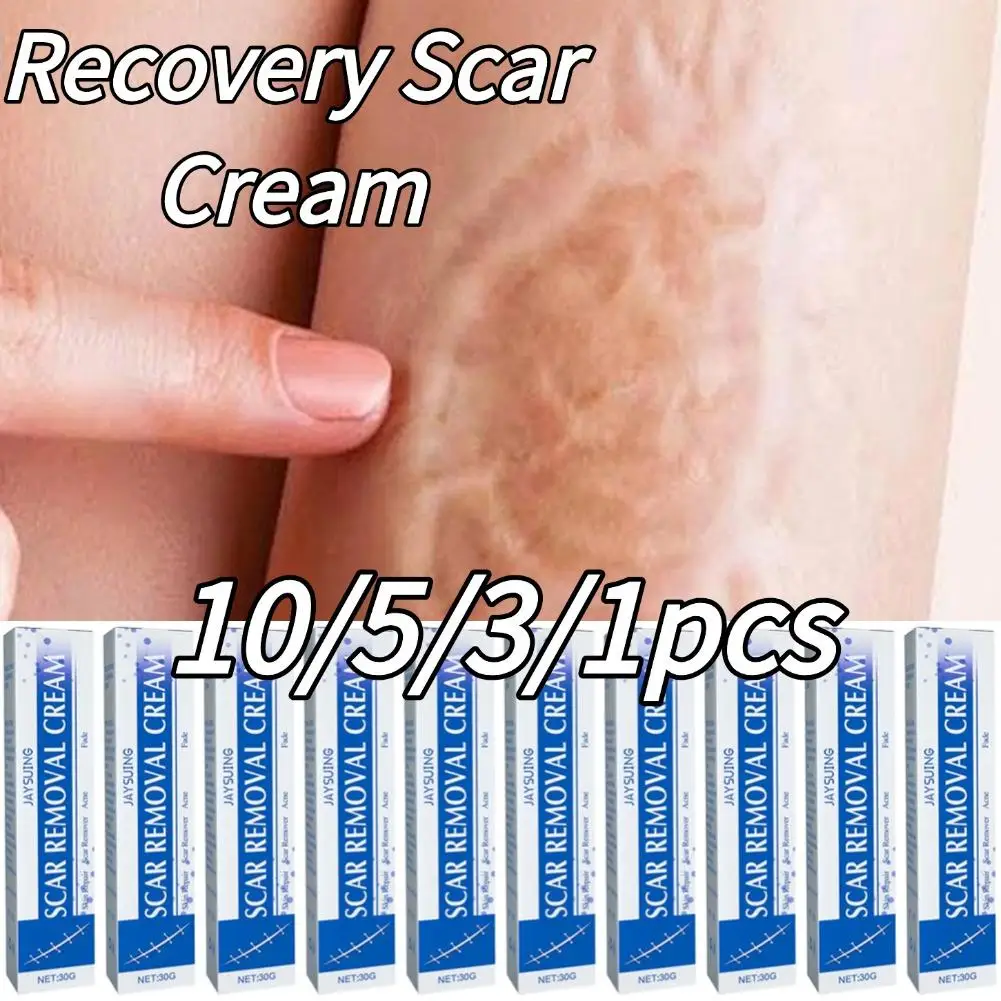 

10/5/3/1pcs Recovery Scar Cream Surgery Stretch Marks Acne Prints Burn Repair Facial Care Gel Sooth Skin Scars Gel Health Care