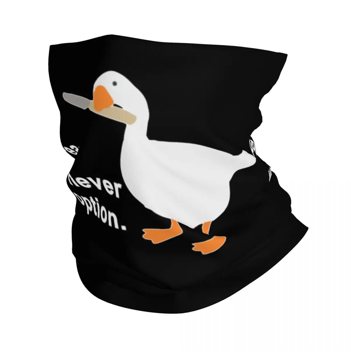 Peace Was Never An Option Bandana Neck Gaiter Untitled Goose Game Mask Scarf Balaclava Outdoor Sports Unisex Adult Breathable