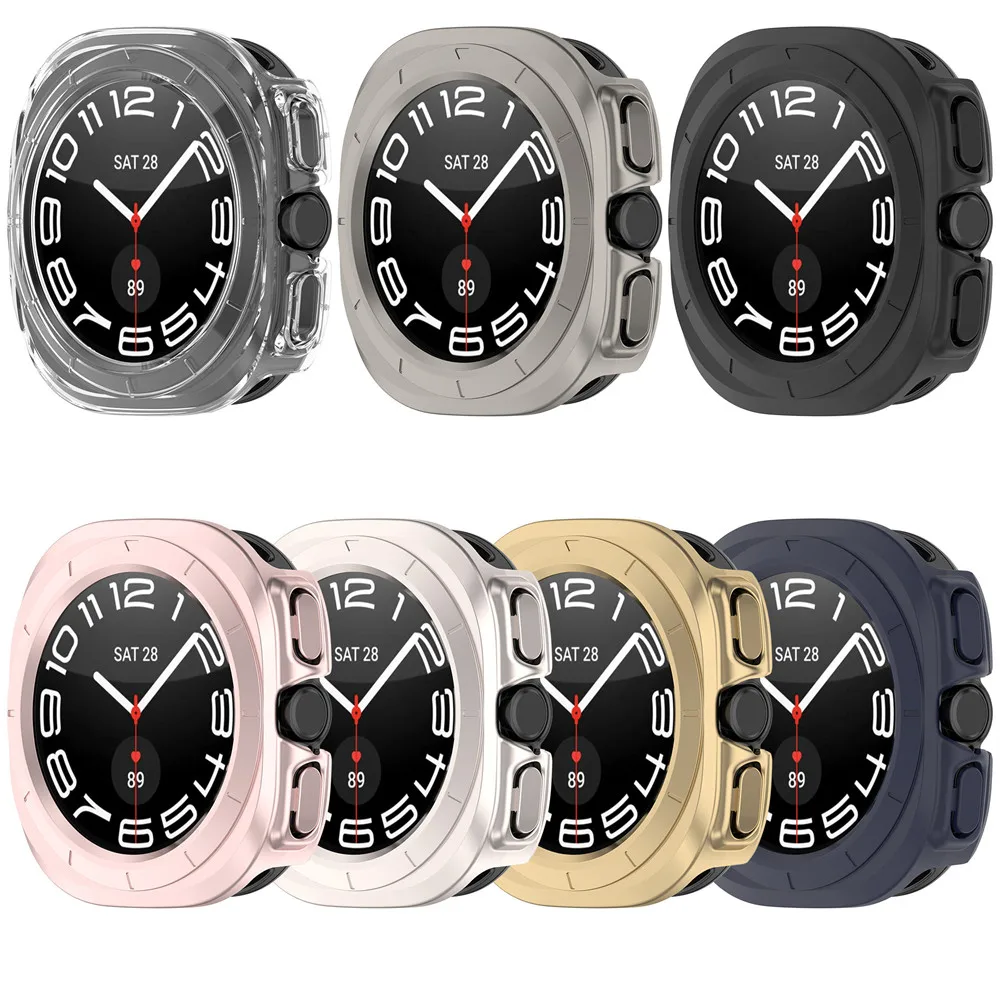 เคสสำหรับ Samsung Watch 7 ultra 47mm กรอบคุณภาพสูง PC สมาร์ทวอชแบบบางป้องกันอุปกรณ์เสริมสำหรับนาฬิกาอัจฉริยะ