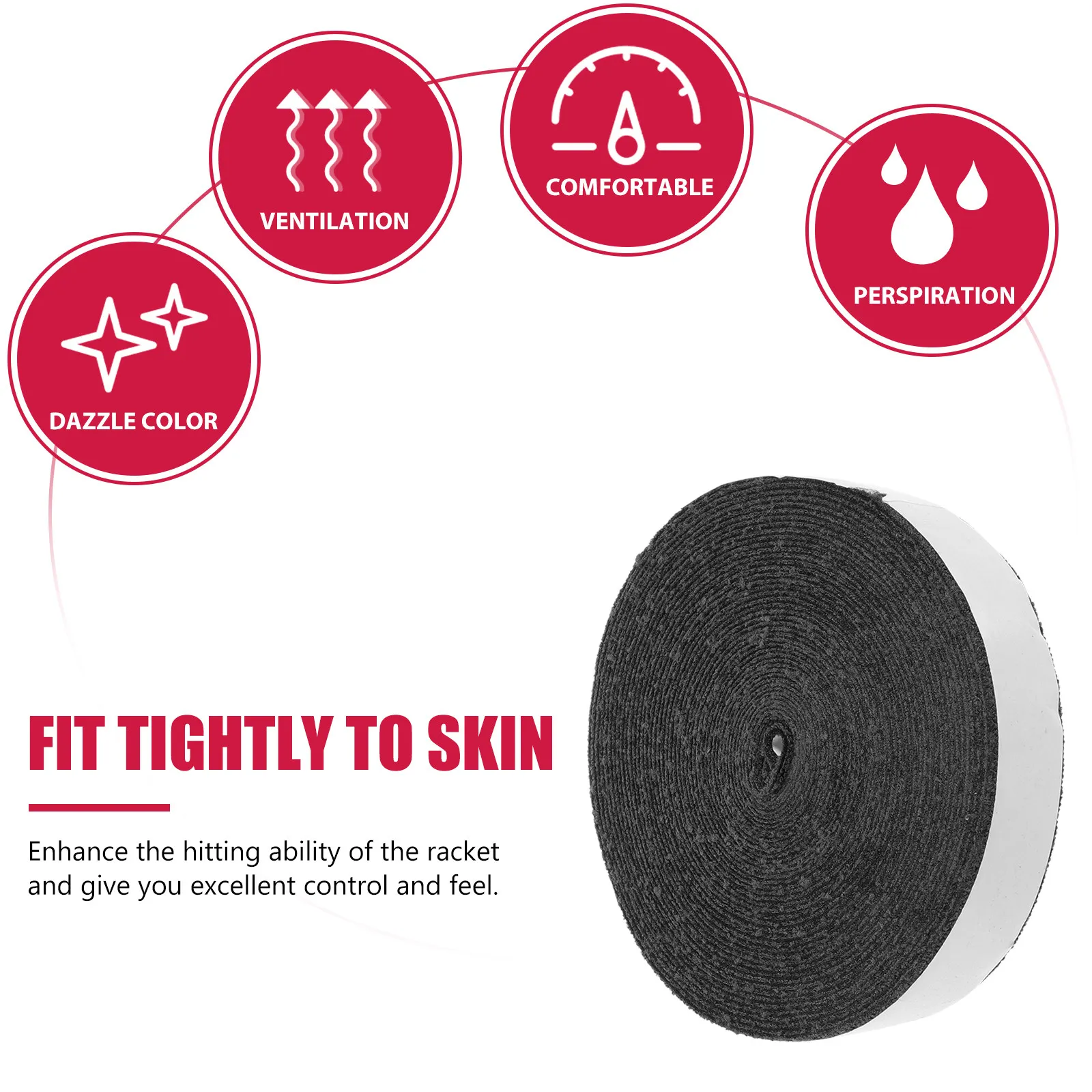 Grip Tape Anti For Outdoor Sports Badminton Racket Sweat-absorbent Anti- Handle Wrapping Supplies
