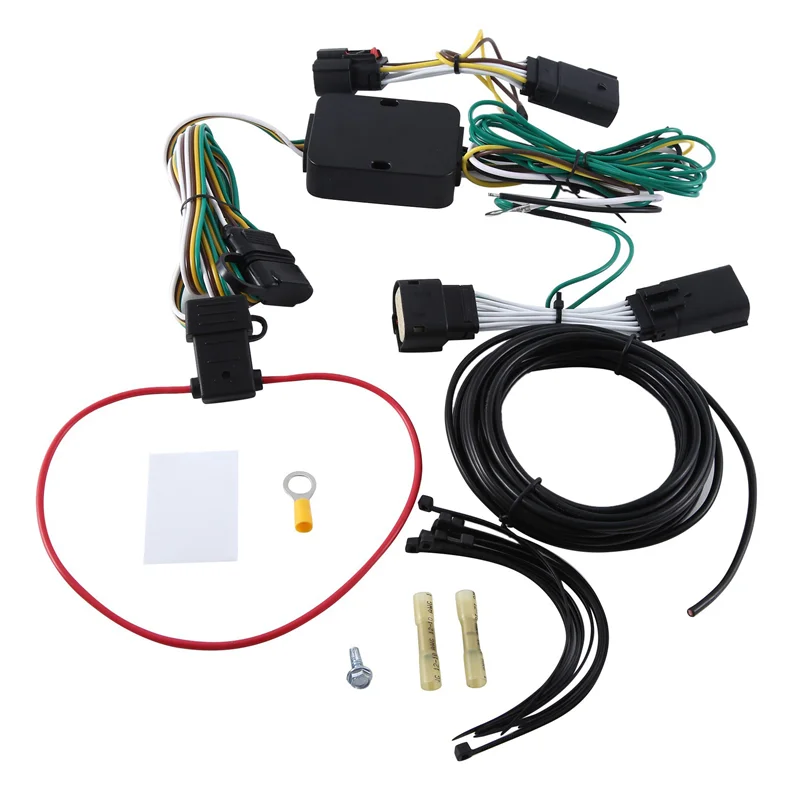 

M93K-4 Way Trailer Wiring Harness Connector Plug 56407 118786 Replacement Parts Fit For Jeep Wrangler JL 2018-2022