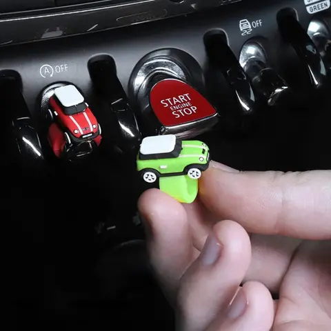미니 쿠퍼 F54 F55 F56 F57 F60 실리콘 자동차 시동 버튼 커버 4개, 자동차 엔진 시동/정지 버튼 커버, 자동차 액세서리