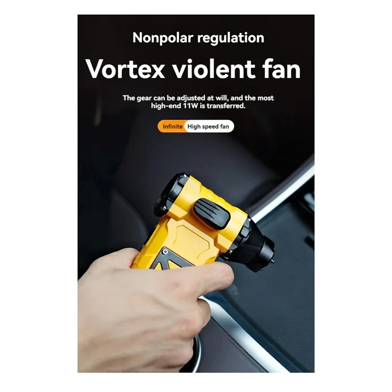 L65A-Mini Turbo Jet Fan Blower Turbo Jet Fan Air Blower 110000RPM Turbofan USB Rechargeable Dust Cleaning Tools Green