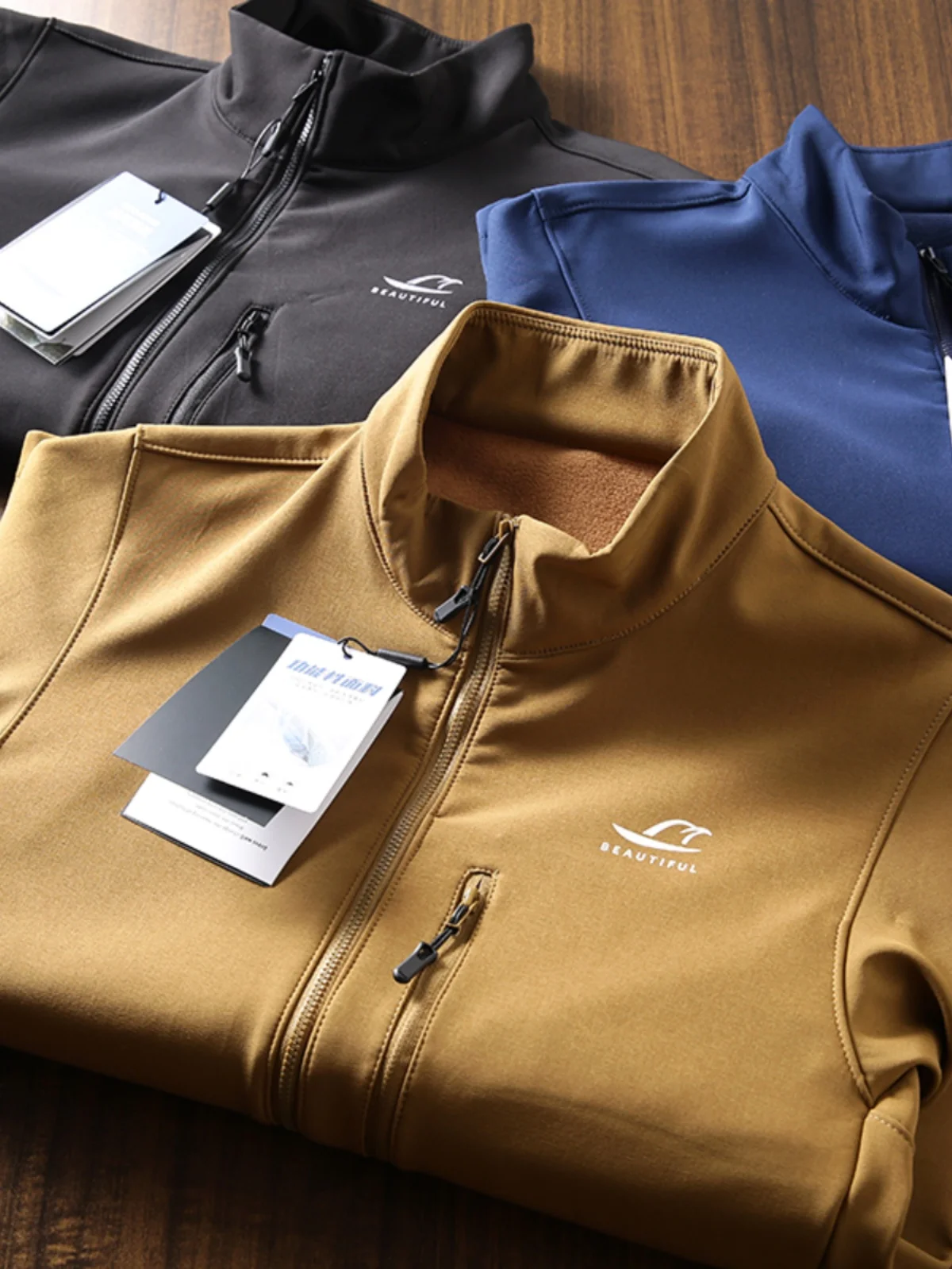 

Модная городская мужская куртка с воротником-стойкой, повседневная верхняя одежда, ветрозащитная технология, осень-зима, для поездок на работу, универсальная, теплая