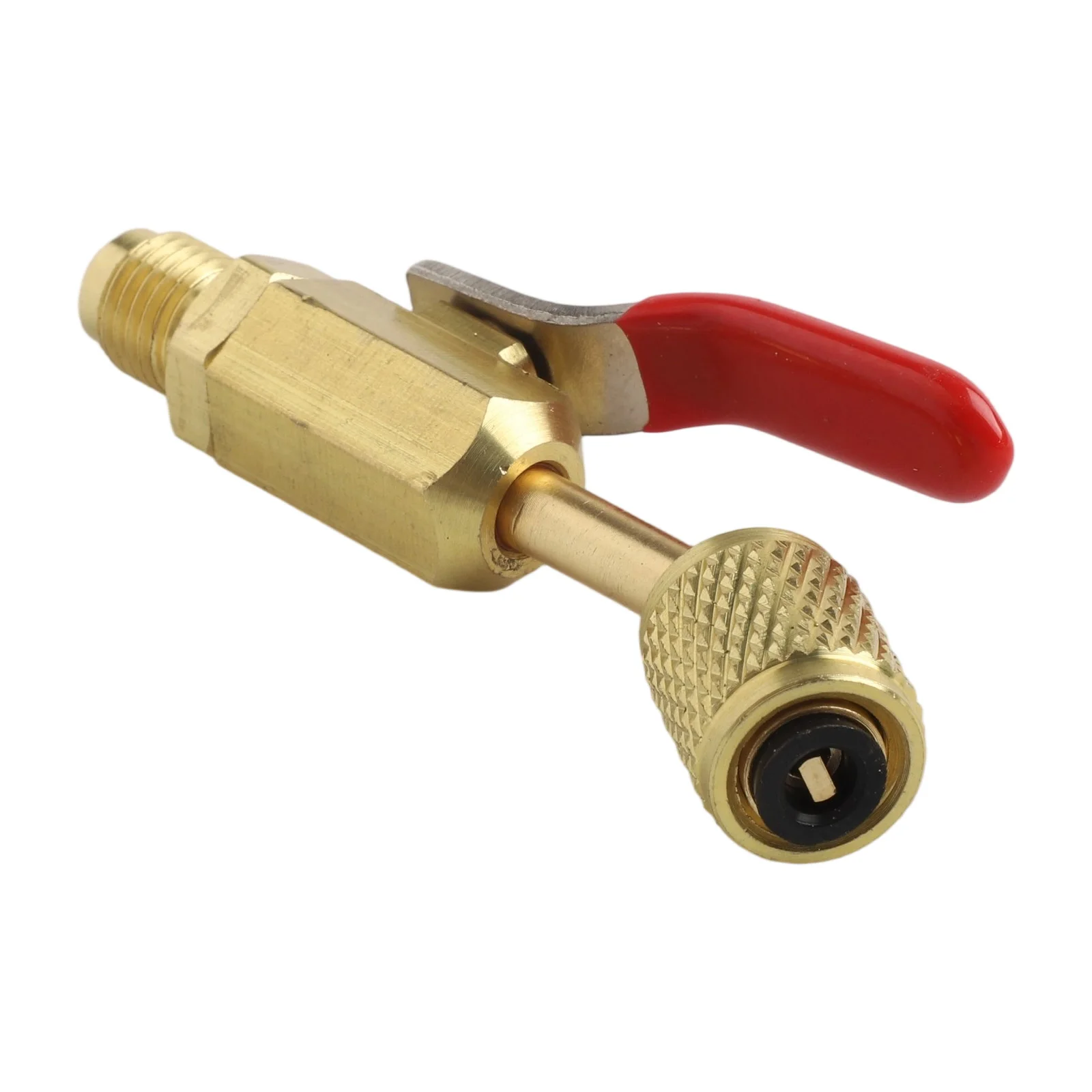 

Ball Valve Kit HVAC Repair Kit Angled Ball Valves Brass Alloy Construction Compact Design High Pressure Ratings For R12