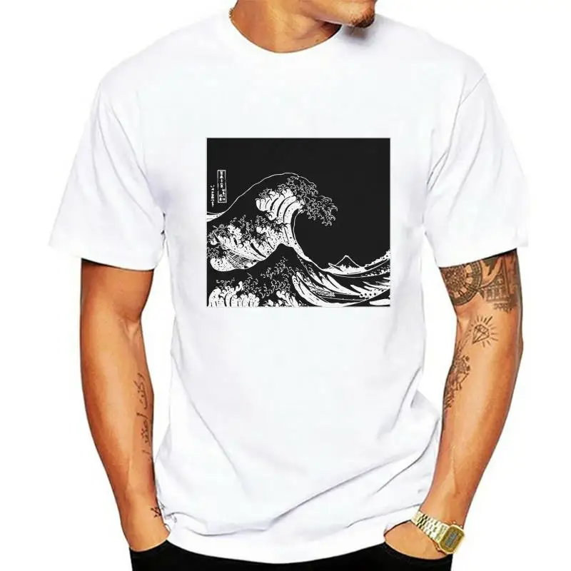 The Great Wave off Kanagawa - V-Neck T-Shirt Top Tee - Aesthetic T-ShirtJapanese ShirtAestheticAesthetic Japanese t-shirt