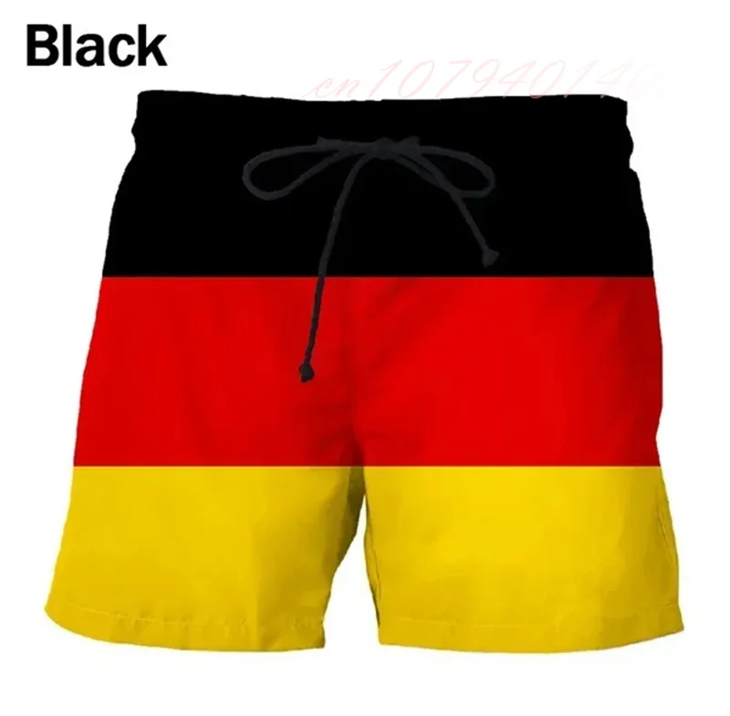 Germany USA UK Flag Beach Shorts Men 3D Printing Surfing Board Shorts Swimsuit Homme Summer Hawaii Swim Trunks Cool Kids Shorts