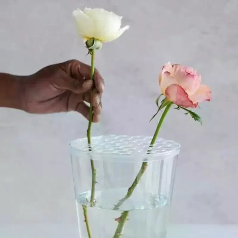 DIY Arrangement Holder Vase Grid Insert Reusable Flower Supplies Plant Straw Fixation